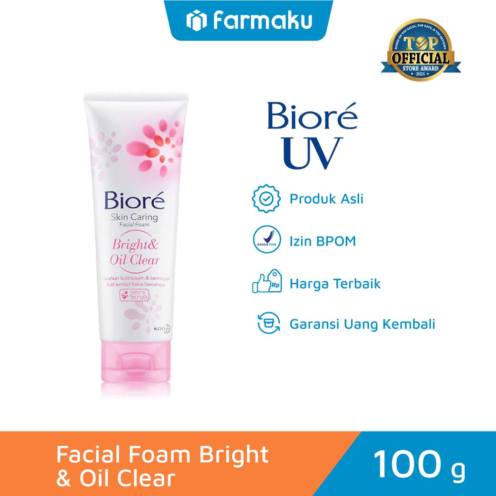 Biore Facial Foam Bright & Oil Clear