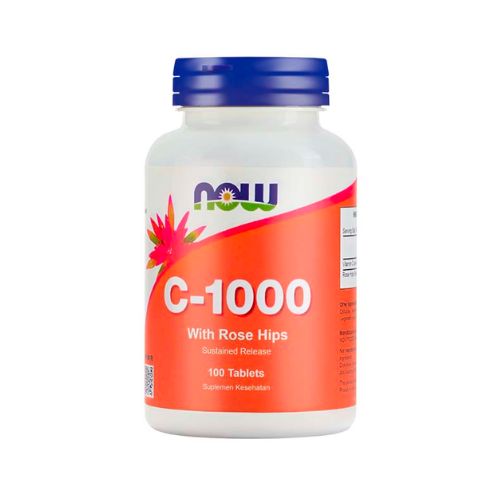 Gambar Now Vitamin C-1000 RH SR Botol 100 Tablet