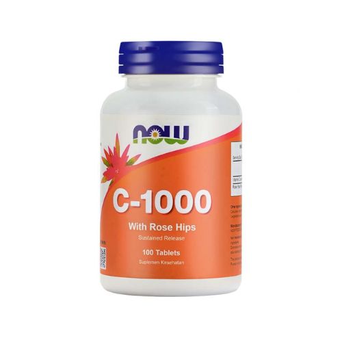 Gambar Now Vitamin C-1000 with Rosehip 100 Tablet