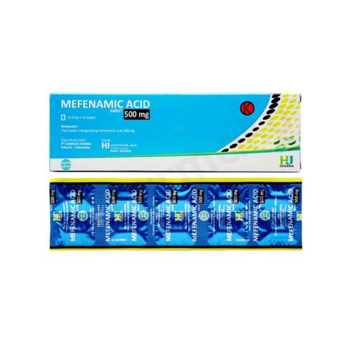 Gambar Asam Mefenamat 500 mg Hexp Strip 10 tablet