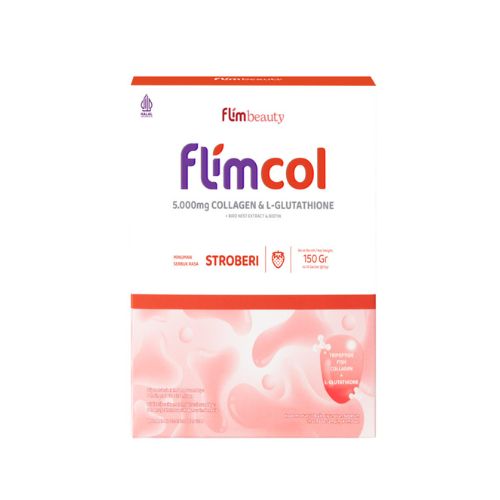 Gambar Flimcol Stroberi Box 10 Sachet 15 gr