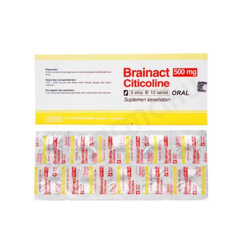 Gambar Brainact 500 mg Strip 10 tablet