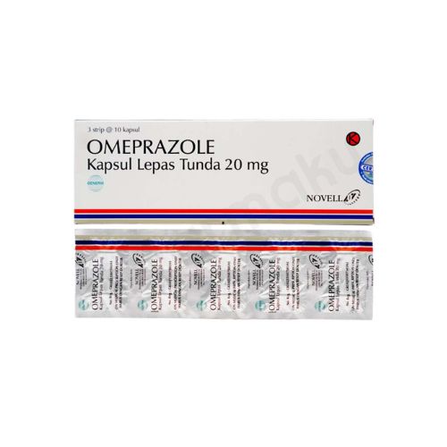 Gambar Omeprazole 20 mg Novell Strip 10 Kapsul