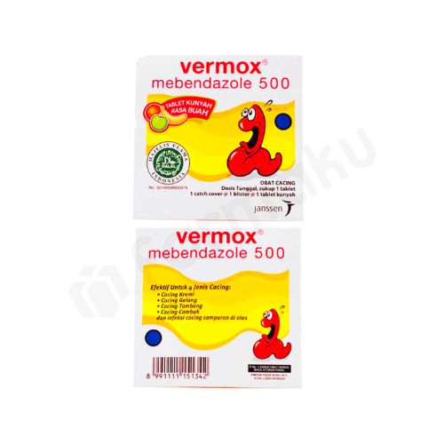 Gambar Vermox 500 mg